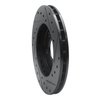 633-39009L Drilled/Slotted Brake Rotor [Black], 1995-2000 Mopar, Position: Front Left - image 4
