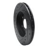633-39009R Drilled/Slotted Brake Rotor [Black], 1995-2000 Mopar, Position: Front Right - image 4
