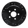 633-39011R Drilled/Slotted Brake Rotor [Black], 1995-2007 Mopar, Position: Rear Right - image 1