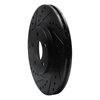 633-39012L Drilled/Slotted Brake Rotor [Black], 2001-2010 Mopar, Position: Front Left - image 2