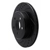 633-39018L Drilled/Slotted Brake Rotor [Black], Fits Select Mopar, Position: Rear Left - image 2