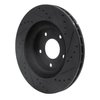 633-39023L Drilled/Slotted Brake Rotor [Black], Fits Select Multiple Makes/Models, Position: Front Left - image 4