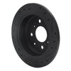 633-40017L Drilled/Slotted Brake Rotor [Black], 1998-2000 Mopar, Position: Front Left - image 4