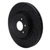 633-40022L Drilled/Slotted Brake Rotor [Black], 2003-2017 Mopar, Position: Front Left - image 2