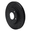 633-40024L Drilled/Slotted Brake Rotor [Black], 2007-2017 Multiple Makes/Models, Position: Front Left - image 2