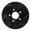 633-40024R Drilled/Slotted Brake Rotor [Black], 2007-2017 Multiple Makes/Models, Position: Front Right - image 1