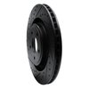 633-40025L Drilled/Slotted Brake Rotor [Black], 2008-2014 Mopar, Position: Front Left - image 2