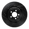 633-40035L Drilled/Slotted Brake Rotor [Black], Fits Select Mopar, Position: Front Left - image 1