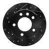 633-40042L Drilled/Slotted Brake Rotor [Black], 2002-2006 Multiple Makes/Models, Position: Fr Left,Front Left - image 1