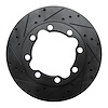 633-40045L Drilled/Slotted Brake Rotor [Black], 1988-2000 Multiple Makes/Models, Position: Front Left - image 1