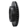 633-40045R Drilled/Slotted Brake Rotor [Black], 1988-2000 Multiple Makes/Models, Position: Front Right - image 2