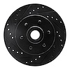 633-40068L Drilled/Slotted Brake Rotor [Black], 1991-1996 Mopar, Position: Front Left - image 1