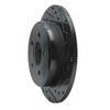 633-40083R Drilled/Slotted Brake Rotor [Black], 1997-2007 Mopar, Position: Rear Right - image 2