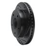 633-40090R Drilled/Slotted Brake Rotor [Black], 2000-2002 Mopar, Position: Front Right - image 2