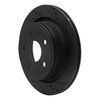 633-40095R Drilled/Slotted Brake Rotor [Black], Fits Select Mopar, Position: Rear Right - image 2