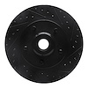 633-40096R Drilled/Slotted Brake Rotor [Black], 2003-2003 Mopar, Position: Front Right - image 1