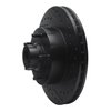 633-40096R Drilled/Slotted Brake Rotor [Black], 2003-2003 Mopar, Position: Front Right - image 2
