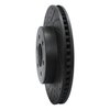 633-40100L Drilled/Slotted Brake Rotor [Black], 2003-2003 Mopar, Position: Front Left - image 2