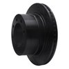 633-40103R Drilled/Slotted Brake Rotor [Black], 2003-2008 Mopar, Position: Rear Right - image 2