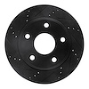 633-40105L Drilled/Slotted Brake Rotor [Black], 2005-2010 Multiple Makes/Models, Position: Front Left - image 1