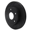 633-40105L Drilled/Slotted Brake Rotor [Black], 2005-2010 Multiple Makes/Models, Position: Front Left - image 2