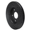 633-40107L Drilled/Slotted Brake Rotor [Black], 2008-2016 Multiple Makes/Models, Position: Front Left - image 4