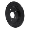 633-40109L Drilled/Slotted Brake Rotor [Black], 2008-2016 Multiple Makes/Models, Position: Rear Left - image 2