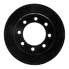 633-40110L Drilled/Slotted Brake Rotor [Black], Fits Select Mopar, Position: Front Left - image 1
