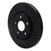 633-40112R Drilled/Slotted Brake Rotor [Black], Fits Select Multiple Makes/Models, Position: Front Right - image 2