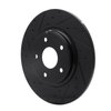 633-40113L Drilled/Slotted Brake Rotor [Black], 2012-2020 Multiple Makes/Models, Position: Rear Left - image 2