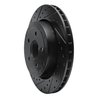 633-42003L Drilled/Slotted Brake Rotor [Black], 2006-2010 Mopar, Position: Rear Left - image 2