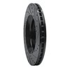 633-42007L Drilled/Slotted Brake Rotor [Black], Fits Select Mopar, Position: Front Left - image 4