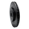 633-42009R Drilled/Slotted Brake Rotor [Black], Fits Select Mopar, Position: Front Right - image 2