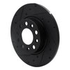 633-42014L Drilled/Slotted Brake Rotor [Black], Fits Select Mopar, Position: Rear Left - image 2
