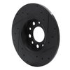 633-42014L Drilled/Slotted Brake Rotor [Black], Fits Select Mopar, Position: Rear Left - image 4