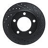 633-42016R Drilled/Slotted Brake Rotor [Black], 1974-1980 Multiple Makes/Models, Position: Front Right - image 1