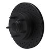633-42018L Drilled/Slotted Brake Rotor [Black], 1986-1992 Mopar, Position: Front Left - image 2