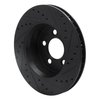 633-42020L Drilled/Slotted Brake Rotor [Black], 2007-2012 Mopar, Position: Front Left - image 4