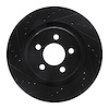 633-42021L Drilled/Slotted Brake Rotor [Black], 2011-2012 Mopar, Position: Front Left - image 1