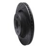 633-42021L Drilled/Slotted Brake Rotor [Black], 2011-2012 Mopar, Position: Front Left - image 2