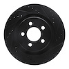 633-42021R Drilled/Slotted Brake Rotor [Black], 2011-2012 Mopar, Position: Front Right - image 1