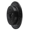 633-42028R Drilled/Slotted Brake Rotor [Black], 2003-2007 Mopar, Position: Rear Right - image 2
