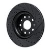 633-42039L Drilled/Slotted Brake Rotor [Black], Fits Select Mopar, Position: Front Left - image 4