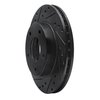 633-45001L Drilled/Slotted Brake Rotor [Black], 1977-1980 GM, Position: Rear Left - image 2