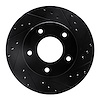 633-45001R Drilled/Slotted Brake Rotor [Black], 1977-1980 GM, Position: Rear Right - image 1