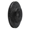 633-45001R Drilled/Slotted Brake Rotor [Black], 1977-1980 GM, Position: Rear Right - image 2
