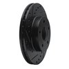 633-45002L Drilled/Slotted Brake Rotor [Black], 1980-1989 GM, Position: Front Left - image 2