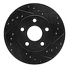 633-45002R Drilled/Slotted Brake Rotor [Black], 1980-1989 GM, Position: Front Right - image 1