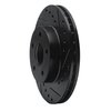 633-45002R Drilled/Slotted Brake Rotor [Black], 1980-1989 GM, Position: Front Right - image 2