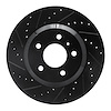 633-45012L Drilled/Slotted Brake Rotor [Black], 2006-2016 GM, Position: Front Left - image 1